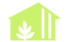Logo_grünes Haus mit Pflanzengrafik